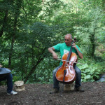 Settimio (violoncello) e Alessandro( hang)